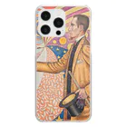 SONOTENI-ARTの025-001　ポール・シニャック　『フェリックス・フェネオンの肖像』　クリア　スマホケース　iPhone 14ProMax/14Plus/13ProMax/12ProMax/11ProMax専用デザイン　CC5-2 Clear Smartphone Case