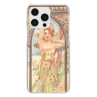 SONOTENI-ARTの014-010　アルフォンス・ミュシャ　『時の流れ：昼の輝き』　クリア　スマホケース　iPhone 14ProMax/14Plus/13ProMax/12ProMax/11ProMax専用デザイン　CC5-2 Clear Smartphone Case