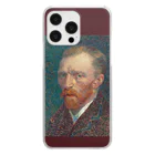 SONOTENI-ARTの005-019　ゴッホ　『Self-Portrait -1887-』　クリア　スマホケース　iPhone 14ProMax/14Plus/13ProMax/12ProMax/11ProMax専用デザイン　CC5-2 クリアスマホケース