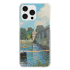 SONOTENI-ARTの004-020　クロード・モネ　『アルジャントゥイユの橋』　クリア　スマホケース　iPhone 14ProMax/14Plus/13ProMax/12ProMax/11ProMax専用デザイン　CC5-2 Clear Smartphone Case