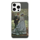 SONOTENI-ARTの004-023　クロード・モネ　『バジールとカミーユ』　クリア　スマホケース　iPhone 14ProMax/14Plus/13ProMax/12ProMax/11ProMax専用デザイン　CC5-2 Clear Smartphone Case