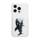 ユウレイのサメ(宇宙) 투명 스마트폰 케이스
