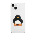 totsukamisako_storeのどっしりペンギン Clear Smartphone Case