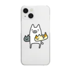 morinecoのネコガワさんとネコズ×2 Clear Smartphone Case