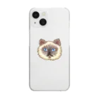 オガのシャム猫 Clear Smartphone Case