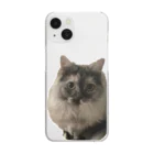 ドッポちゃんの可愛いモフ猫 Clear Smartphone Case