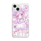 なつめみく♡イラストレーターのクリアiPhoneケース♡うさメイド Clear Smartphone Case