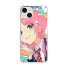 こはるのMEGAMI #06423 Clear Smartphone Case