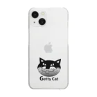 Illustrator Moca&Ram shopのネコのゲッティ/Getty Cat Clear Smartphone Case