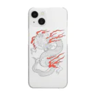 Siderunの館 B2の白龍 (線画) Clear Smartphone Case