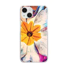 Anna’s galleryのFunky Flower Clear Smartphone Case