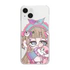 よるなの ♥♠︎妖精さんの工房♣♦の可愛いおもちゃ屋 アリス Clear Smartphone Case