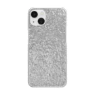 Crystal_Flower_GardenのShining Silver Clear Smartphone Case