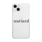 starseedのシンプル　star seed デザイン クリアスマホケース