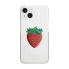 あびるるるのデザイン屋さんの🍓るるるのいちご -Ichigo-🍓 Clear Smartphone Case