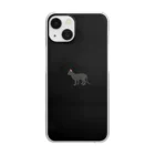 orange_honeyの猫1 黒猫 Clear Smartphone Case