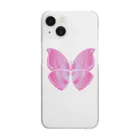 MISOKAのBUTTERFLY2 (PINK) Clear Smartphone Case