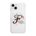 SaionjiNami_OfficialMerchandiseのℱⁿ（世界樹と黒フォント） 西園寺ナミ公式グッズ Clear Smartphone Case