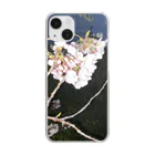 ren0042の夜ざくら Clear Smartphone Case