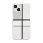 SONOTENI-ARTの028-002　モンドリアン　『コンポジション(No.1)』　クリア　スマホケース　iPhone 14/14Pro/13/13Pro/12/12Pro/11専用デザイン　CC5-1 Clear Smartphone Case