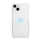 クリムゾンのネオンドーナツ Clear Smartphone Case