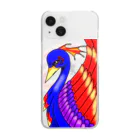 greetenの不死鳥アート  幻想世界 Clear Smartphone Case