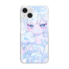 モマ@の同情するなら飯をくれ！ぺこぺこネコくん Clear Smartphone Case