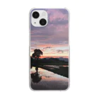 ちゃたろうとくろすけ。の夕日の綺麗な夏 Clear Smartphone Case