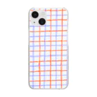 tokimekizaのチェック柄 Clear Smartphone Case