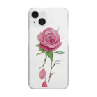 Pure loveの薔薇色の愛 Clear Smartphone Case