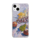 SONOTENI-ARTの005-017　ゴッホ　『リンゴ、セイヨウナシ、レモン、ブドウのある静物 』　クリア　スマホケース　iPhone 14/14Pro/13/13Pro/12/12Pro/11専用デザイン　CC5-1 Clear Smartphone Case