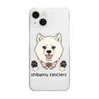 豆つぶのshiba-inu fanciers(白柴) Clear Smartphone Case