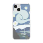 H.K.Goatmanのドット絵星月夜 Clear Smartphone Case