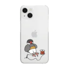 オズマジョの文鳥のぬいぐるみ Clear Smartphone Case