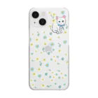 akimi-illustratorのオッドアイしろねこ（スマホカバー用） Clear Smartphone Case