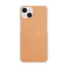 「Birth Day Colors」バースデーカラーの専門店の5月19日の誕生色「アプリコット・タン」 Clear Smartphone Case