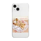 primula_julians_goodsshopの「ころりんくまさん」 Clear Smartphone Case