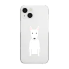 ゆいたっく／犬イラストのミニチュアブルテリア Clear Smartphone Case