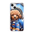 Pet_Charmの宙飛行士のような姿で登場!! Clear Smartphone Case