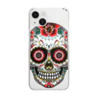 Demon Lord 9 tailsの『Dia De Los Muertos🌹（ﾜﾝﾎﾟｲﾝﾄ）』 Clear Smartphone Case