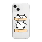 Shoboi-YOSHIDAのしょぼいパンダ（せいろ） Clear Smartphone Case