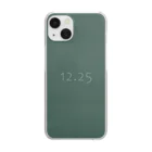 「Birth Day Colors」バースデーカラーの専門店の12月25日の誕生色「ハンター・グリーン」 Clear Smartphone Case