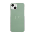 「Birth Day Colors」バースデーカラーの専門店の3月21日の誕生色「バジル」 Clear Smartphone Case