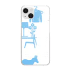 にゃんころまーちのシンプルくん Clear Smartphone Case