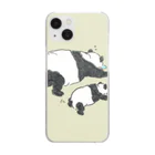パンダの背中のパンダの背中 Clear Smartphone Case