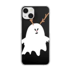 NYAGO NYAGO MARKETのトナカイのおばけ Clear Smartphone Case