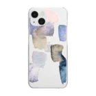 c5watercolorの水彩ペイント・くすみ系ニュアンスカラー Clear Smartphone Case