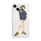 haenu.shopの帰宅部エース Clear Smartphone Case