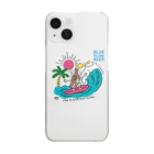 BLUE ISLAND BEER グッズストアのBLUE ISLAND SURFER Clear Smartphone Case