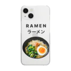 GrapeのRamen クリアスマホケース